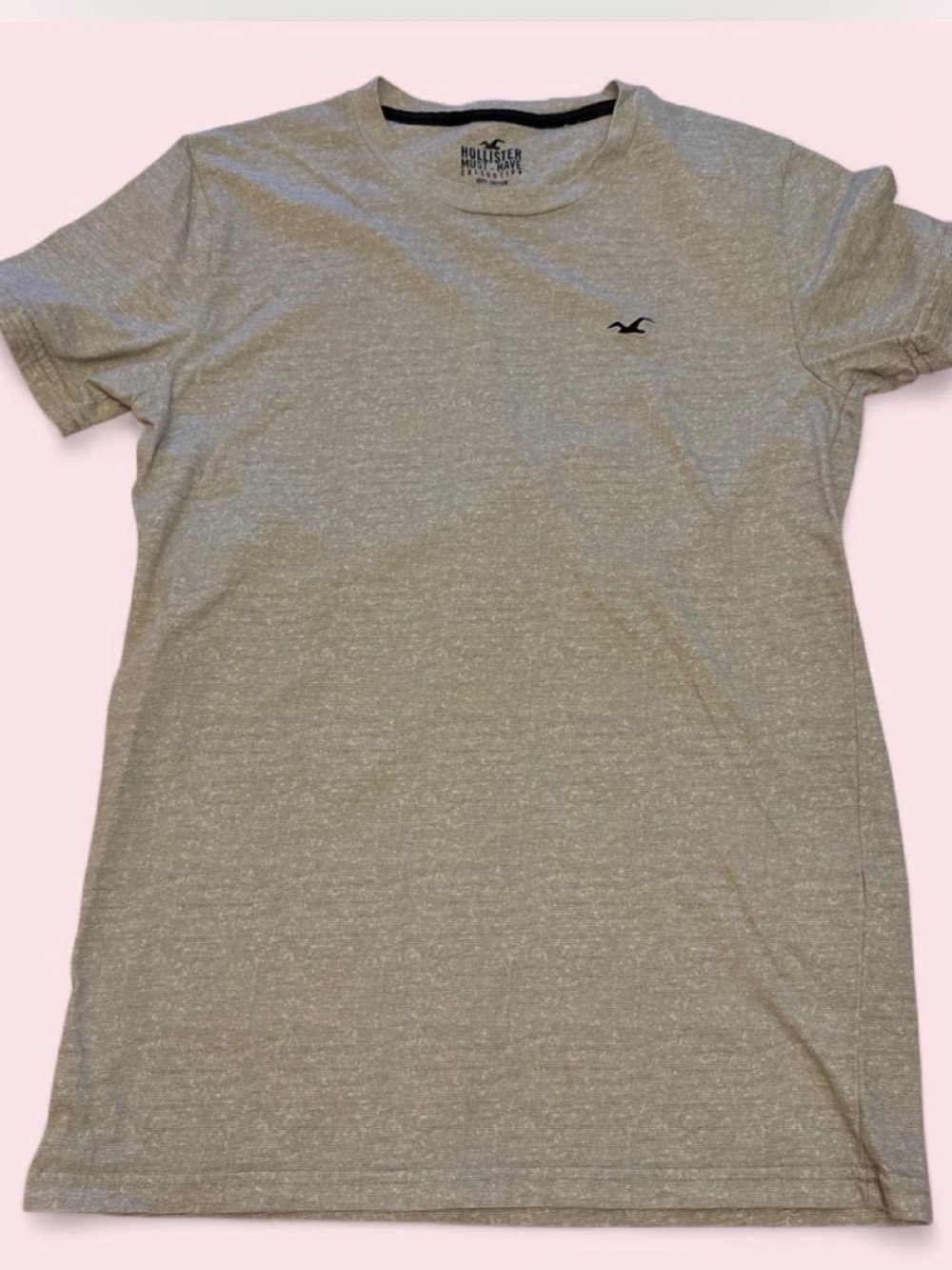 Hollister Men’s Short Sleeve Crew Tee - Light Heather Gray XXS
